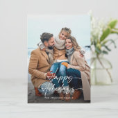 モダンクリスマスミニマスタイリッシュリスト シーズンカード (スタンド正面)