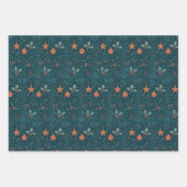 モダンクリスマスラップ紙シート2026 ラッピングペーパーシート (正面2)