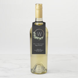 モダンクリスマスリース企業のプレゼント ボトルネックタグ