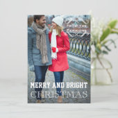 モダンクリスマスヴィンテージ要素Groon写真 シーズンカード (スタンド正面)