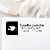 モダンクリスマス住所 シール (インサイチュ)