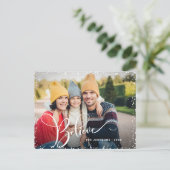 モダンクリスマス信じPHOTO Greeting シーズンポストカード (スタンド正面)