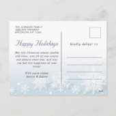 モダンクリスマス信じPHOTO Greeting シーズンポストカード (裏面)