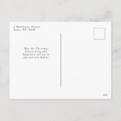 モダンクリスマス写真アーチ シーズンポストカード (裏面)