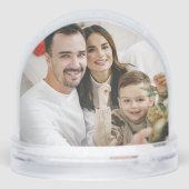 モダンクリスマス写真アーチ/ホリースノーグローブ (裏面)