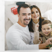 モダンクリスマス写真アーチ 三つ折りカード (内部最初)