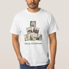 モダンクリスマス写真コラージュTシャツ Tシャツ
