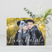 モダンクリスマス写真ブオンナターレプレイド シーズンカード (スタンド正面)