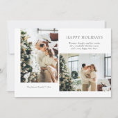 モダンクリスマス写真ホリデーカード シーズンカード (正面)