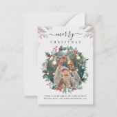 モダンクリスマス写真ミスタントノートカード ノートカード (正面)
