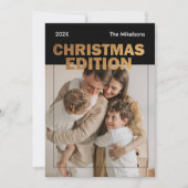 モダンクリスマス写真誌 シーズンカード (正面)