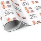 モダンクリスマス包装紙 ラッピングペーパー (ロールコーナー)