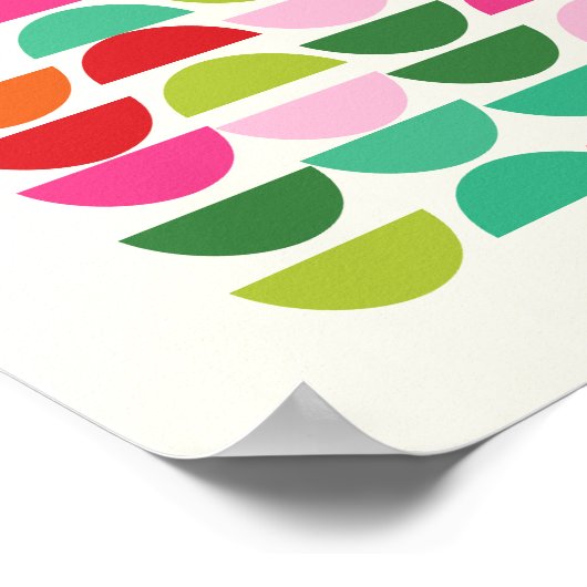 モダンクリスマス幾何学模様ウォールアートポスター ポスター (角)