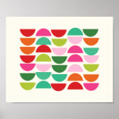 モダンクリスマス幾何学模様ウォールアートポスター ポスター (正面)