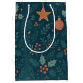 モダンクリスマス抱き枕2026 -トレンディー休日 ミディアムペーパーバッグ (正面)