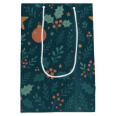 モダンクリスマス抱き枕2026 -トレンディー休日 ミディアムペーパーバッグ (裏面)