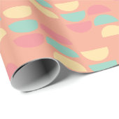 モダンクリスマス明るいカラフルレトロ幾何学的 ラッピングペーパー (ロールコーナー)