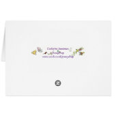 モダンクリスマス星抽象芸術水色 (裏面横)