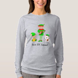 モダンクリスマス最高のエルフ隊 Tシャツ
