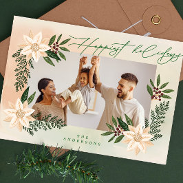 モダンクリスマス植物写真 シーズンカード