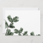 モダンクリスマス水牛のプレイド写真のホリデーカード シーズンカード (裏面)