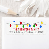 モダンクリスマス灯 ラベル (インサイチュ)