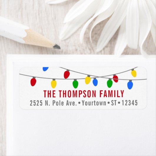 モダンクリスマス灯 ラベル (インサイチュ)