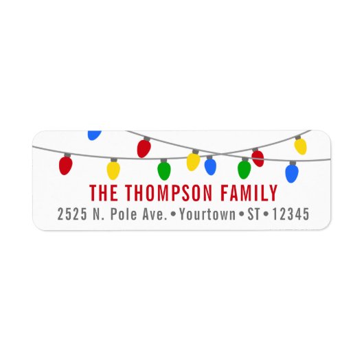 モダンクリスマス灯 ラベル (正面)