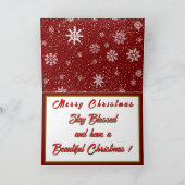 モダンクリスマス美しいフェスティバルコレクション カード (内部)