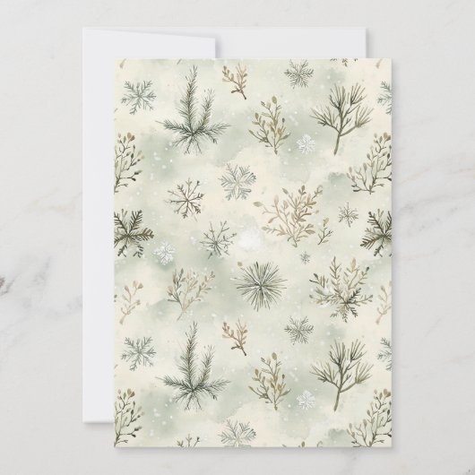 モダンクリスマス装飾交換パーティー 招待状 (裏面)