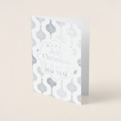 モダンクリスマス装飾写真 箔カード (正面)