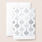 モダンクリスマス装飾写真 箔カード (裏面封筒付き)