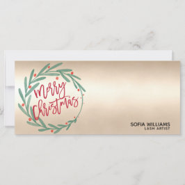 モダンクリスマス証明書ギフトカード追加ロゴ