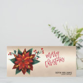 モダンクリスマス証明書ギフトカード追加ロゴ (スタンド正面)