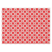 モダンクリスマス赤と白 テーブルクロス (正面(横))