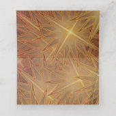 モダンクリスマス金ゴールドスターズパインツリーズホリデー プレイスカード (内部開封)