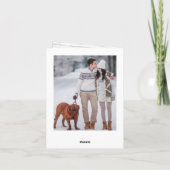 モダンクリスマス4 PHOTO 素朴 Wood Greeting シーズンカード (裏面)