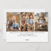 モダンクリスマス4 PHOTO Peace on Earth シーズンカード (裏面)