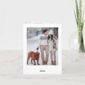 モダンクリスマス5 PHOTO 素朴 Wood Greeting シーズンカード (裏面)