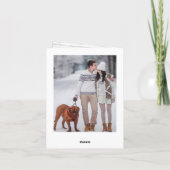 モダンクリスマス5 PHOTO 素朴 Wood Greeting シーズンカード (裏面)