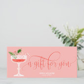 モダンクリスマス・カクテル券のギフト券 (スタンド正面)