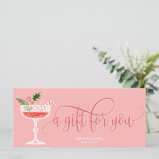 モダンクリスマス・カクテル券のギフト券 (スタンド正面)