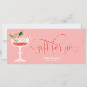 モダンクリスマス・カクテル券のギフト券 (正面)