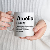 モダンクリスマス・ギフトを意味する名前定義 マグカップ