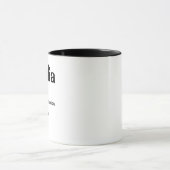 モダンクリスマス・ギフトを意味する名前定義 マグカップ (中央)