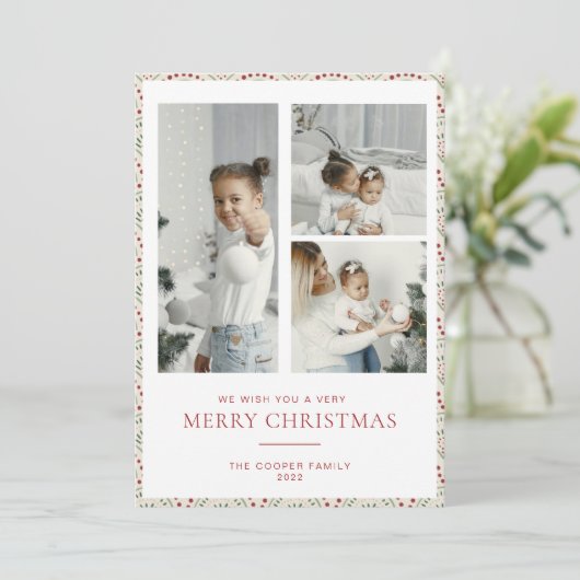 モダンクリスマス シーズンカード (スタンド正面)