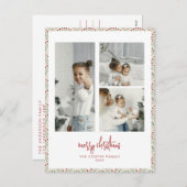 モダンクリスマス シーズンポストカード (正面/裏面)