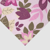 モダンクリスマス・ピンク・フローラ・ホリデー 薄葉紙 (詳細)