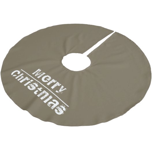 モダンクリスマス ブラッシュドポリエステルツリースカート (アングル)