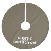 モダンクリスマス ブラッシュドポリエステルツリースカート (正面)